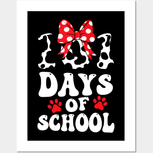 100 Days Of School Dalmatian Dog 100 Days Smarter Boys Girls Posters and Art